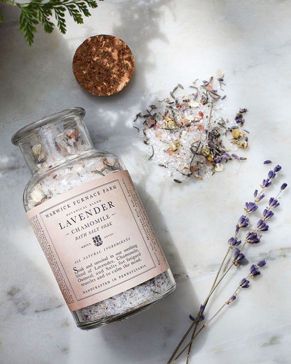 Warwick Furnace Farm Lavender Chamomile Bath Salt Soak