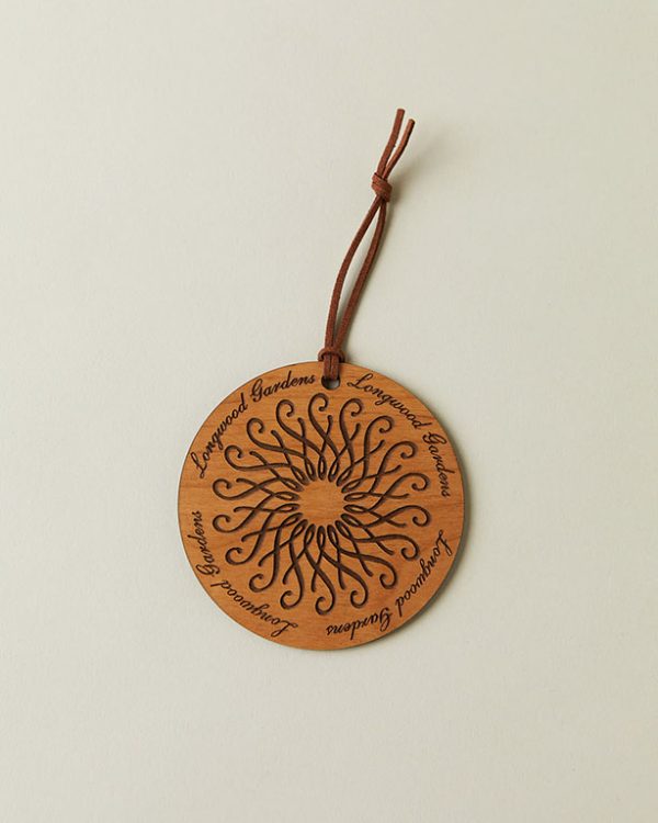 Longwood Gardens Wood Rosette Ornament