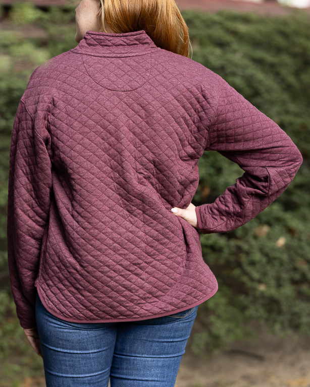 Quarter Zip Quilted Pullover - Longwood Gardens