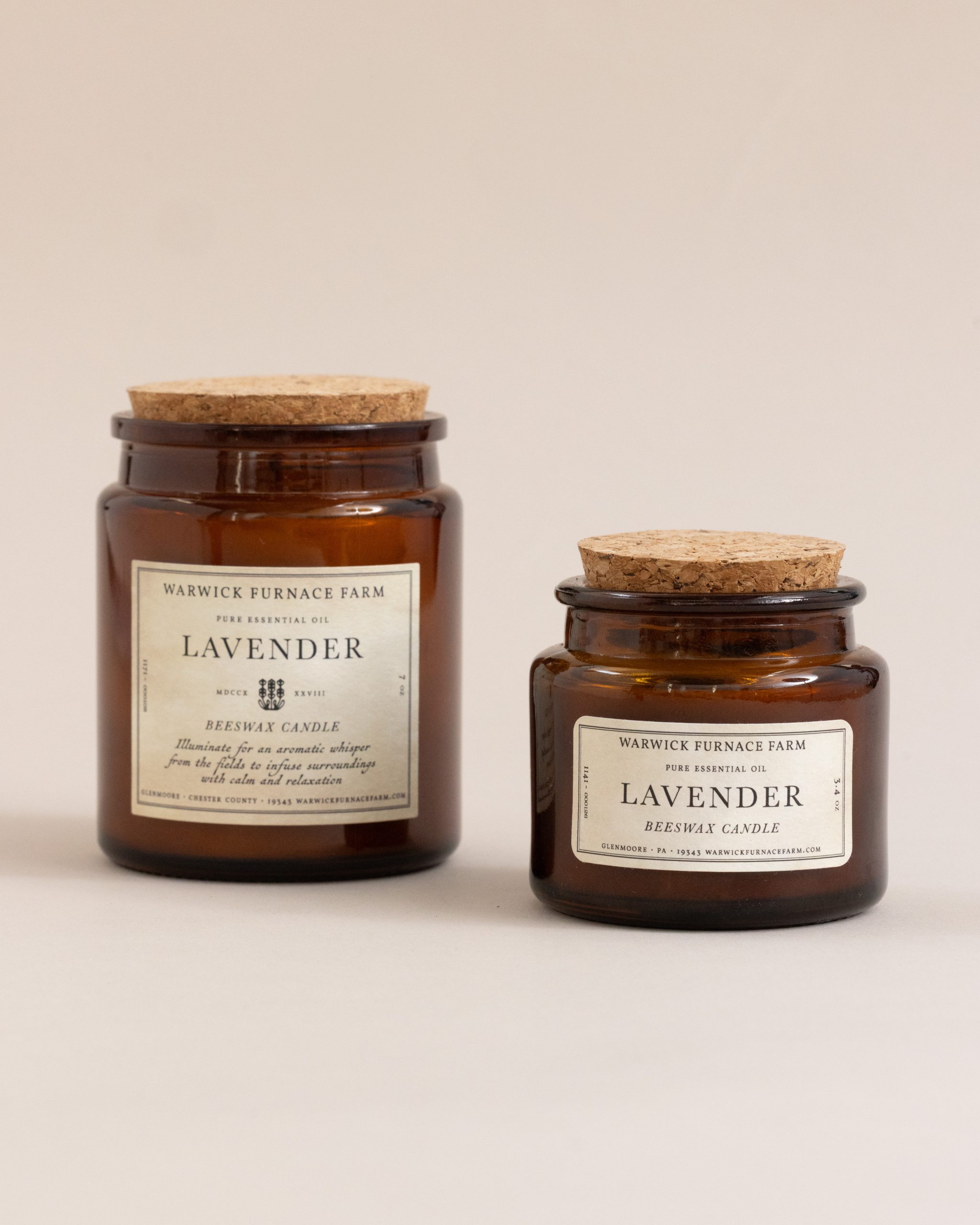 Lavender Beeswax Travel Candle - Longwood Gardens